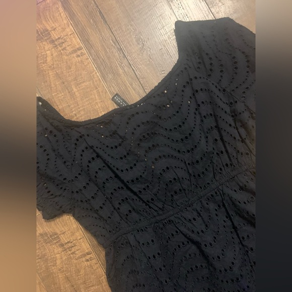 La Blanca boho classic beach spring Swimwear Cover-ups mini dress eyelet coastal - Picture 5 of 5